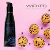 Wicked Sensual Care Aqua Blueberry Muffin 4 oz - Water-Based Lubricant, Propylene Glycol & Glycerin Free, pH Balanced, Compatible with All Toy Materials, Sweetened with Stevia