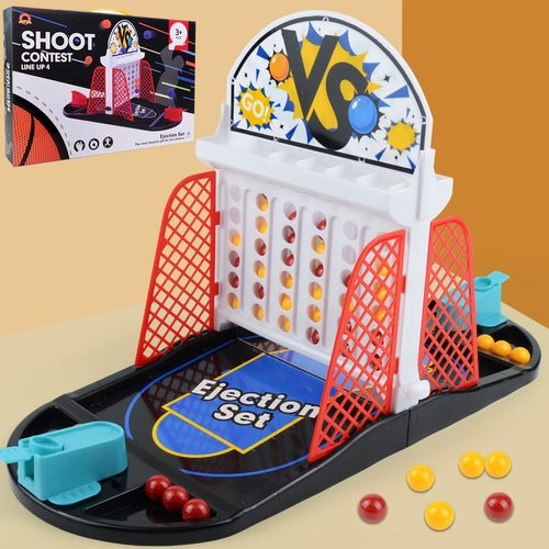 KEJIH Tabletop Basketball Bouncing Pinball Game,Tabletop Arcade Basketball Game,2 Player Versus Game, Indoor Fun Tabletop Basketball Shooting Game for Kids and Adults,Ideal Toy for Boy ＆ Girl