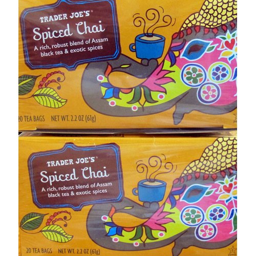 Trader Joe&#39;s Spiced Chai Tea---2 pkgs of 20 tea bags