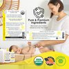 La Petite Creme Premium French Diapering Gift Set: Includes Organic Diapering Lotion (8 oz), Travel-size Liniment Baby Lotion (2 oz), 1 Travel-size Diaper Balm (1 oz), 50 Disposable Cotton Pads