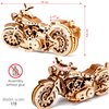 WOODEN.CITY Cruiser 3D Motorcycle Puzzle for Adults - Motorcycle Building Kit Adult - Wooden Model for Adults to Build - Build Your Own Motorcycle Kit - 3D Wooden Puzzle Model Motorcycle Kit to Build