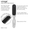 Cricket Visage 390 Sculpting Hair Brush for Styling, Detangling, Blow Drying and Finishing All Hair Types, Anti-static, Nylon Bristles, Aluminum Finished Handle, Made in Korea