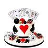 29PCS Casino Cake Decoration Dice Poker Chips Cupcake Cake Topper Set Ball Cake Topper Playing Card Game Theme Picks for Las Vegas Scene Birthday Party Decoration Supplies