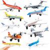10 Pack Airplane Toys Diecast Pull Back Airplane Toys Alloy Planes Model for Kids Birthday Children's Day Gifts Classroom Rewards Airforce Party Favors