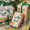 EvoEcho 32 Sheets Christmas Make Your Own Stickers Christmas DIY Make a Face Stickers for Kids Christmas Party Games Favors Toddler Holiday Crafts Xmas Gifts Christmas Tree Santa Claus Cartoon Sticker