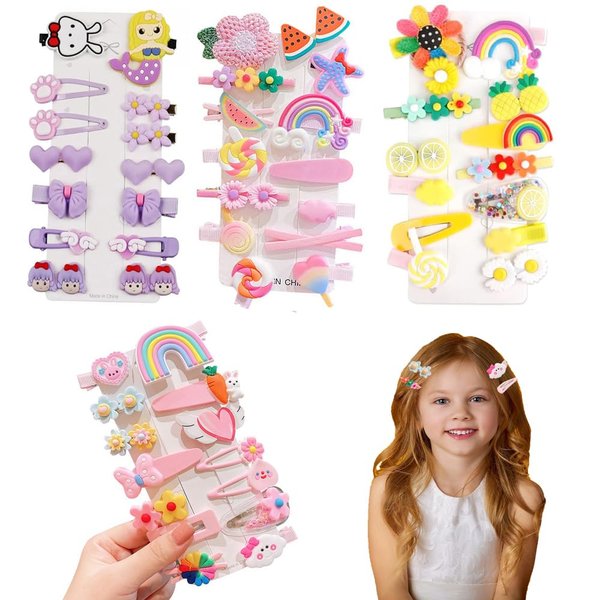 Cute Candy Color Hair Clips and Accessories for Girls, Kids, and Teens