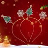 YAHPERN Christmas Headbands for Women Xmas Tree Reindeer Hairbands Happy New Year Snowflake Hairbands Holiday Gifts