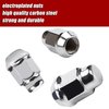 20PCS 1.4 inch Chrome 1/2-20 Closed End Bulge Acorn Lug Nuts - Cone Seat - 19mm Hex Wheel Lug Nut for Bronco Cherokee Liberty Mustang Ranger Explorer YJ TJ KJ KK ZJ WJ WK XK MJ XJ Aftermarket Wheels
