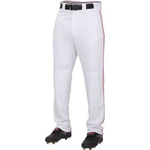 Rawlings Boys Straight Baseball-pants, White/Red, Medium US