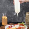 1 Piece Plastic Squeeze Bottle Plastic Squeeze Condiment Bottle Ketchup BBQ Sauce Dispensing Bottle with Twist On Cap Lids for Sauce Ketchup Craft Paint(12 Oz, White)