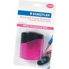 Staedtler Mars GmbH & Co. 512300SBK Pencil Sharpener, 2 Hole, Oval, Blue/Aqua/Pink