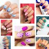 TailaiMei 144 Pieces 72 Designs Nail Vinyls Stencil Sticker Set for Nail Art Decal, 24 Sheets Reusable DIY Hollow Nail Art Supplies
