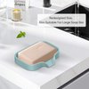 Soap Dish for Shower,4 Pcs Thickened Soap Dish,Great High-Purity Silicone Soap Dish,Self Draining Soap Dish Soap Tray Bathroom Soap Dish Bathtub Soap Dish