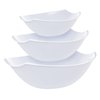 Exquisite Pack Of 8 Disposable Plastic Serving Bowls Plastic For Parties Oval | 32 Oz Clear Plastic Bowls For Parties I Disposable Serving Bowls For Salad Bar Buffet | Serving Bowl For Candy & Chips