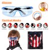 UWANTME Kids Tactical Vest Kit for Nerf Guns Elite Series with Refill Darts,Tactical Mask Wrist Band,Protective Glasses,Toys for 7 8 9 10 12 Year Old, Orange
