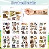 74Pcs Cats Tattoos for Kids, Funny Cats Meme Tattoos, Cat Stickers Waterproof, Cats Party Decorations, Cats Party Favors for Kids, Boys, Girls, Men, Women(10 Sheets)