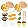 Chinese Breakfast Pretend Play Food Sets for Kids Kitchen 2 Sets Chinese Breakfast Mini Food Play Set Children Pretend Play Toy for Children Family Dollhouse Furniture