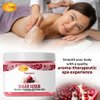 SPA REDI – Sugar Body Scrub, Pomegranate, 16 Oz, Exfoliating, Moisturizing, Hydrating and Nourishing, Glow, Polish, Smooth and Fresh Skin - Body Exfoliator