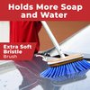 Shurhold 970 6 inch Extra Soft Bristle Brush, Deck Brush with Blue Polystyrene Bristles