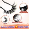 False Lashes Wispy False Eyelashes Fluffy Lashes Natural Look Cat Eye Lashes Gorgeous Soft Fake Eyelashes 7 Pairs Lashes Pack