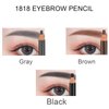 Brow Pencil Mapping Kit 12pcs Microblading Eyebrows Pencil 1pc Permanent Makeup Eyebrow Pencil Duckbill Sharpener 2pcs Razors 10pcs Eyebrow Mapping Stickers (Grey Pencil)