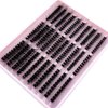 HBZGTLAD Fluffy Cluster Lashes 40D60D80D100D120D Natural Thick Eyelash Clusters D Curl Individual Lashes DIY Eyelashes Extension (300pcs 60P80P100P)