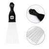 Folansy Afro Comb Metal African American Pick Comb Hairdressing Styling Tool Hair Pick for Hair Styling(Fist Style)