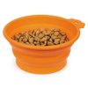Guardian Gear Portable Dog Bowl Bend-A-Bowls Collapsible Food and Water for Dogs Traveling (Small - 12 Ounce Fern)