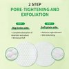 WELLAGE CICA Calming Pore Tightening Exfoliating Toner Pads 70 Pads - with Centella Asiatica, PHA, LHA, and Madecassoside, Facial Pads for Moisturizing and Soothing