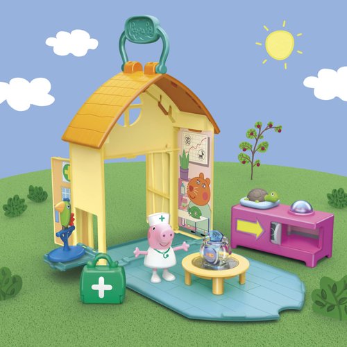 Peppa Pig Peppa’s Adventures Peppa Visits The Vet Playset Preschool Toy, 1 Figure and 3 Accessories, Ages 3 and Up Multicolor F3757