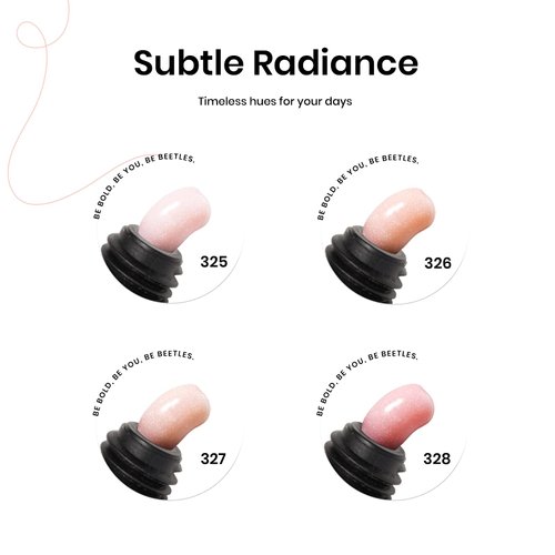 Beetles Poly Extension Gel Nail Kit, 4 Colors Nude Pink Neutral Poly Nail Gel With Base Top Coat Trendy Nail Art Design Nail Manicure Enhancement All In One Poly Nail Gel Kit