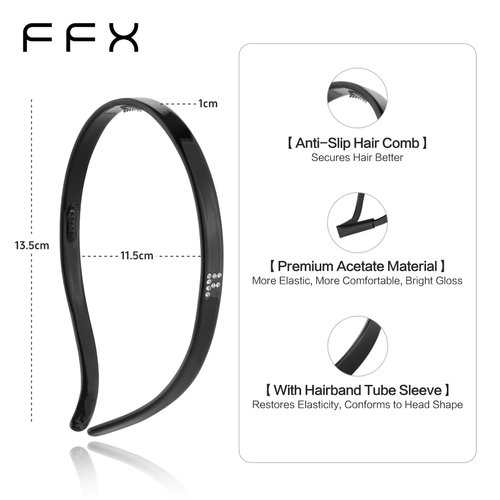 FFX Hair Band Designed for Eyewear No Pressure Comfortable Fashion Headbands for Women Tortoise Glasses Headband