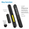 QUI Presentation Clicker, Hyperlink Volume Control Wireless Presenter,PPT PowerPoint Clicker, RF 2.4GHz USB Presentation Remote Control PowerPoint Presentation Clicker for Keynote/PPT/Mac/PC
