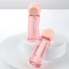COSIDEA 20pcs Cute irregularly shaped 3ml 0.1oz Rose Empty lip gloss tubes with wand Pink Lipgloss tube containers for lip oil packing