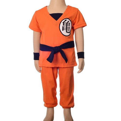 Lito Angels Toddler Boys Anime Cosplay Costume Clothing Set Dress Up Size 4T to 5T, Orange (Tag Number 09)
