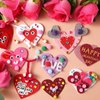 Valentines Day Crafts for Kids - 361PCS DIY Valentines Heart Craft Set for School Gift, 108 Hearts, 50 Googly Eyes, 60 Pom Poms, 36 Wooden Beads, Craft Supplies for Valentines Party Favor Decoration