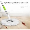 3 Pack Mop Head Replacement Spin Mop Replacement Head Microfiber Spin Mop Refills Easy Cleaning Round Shape Standard Size