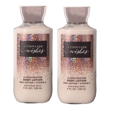 Bath and Body Works 2 Pack A Thousand Wishes Super Smooth Body Lotion 8 Oz