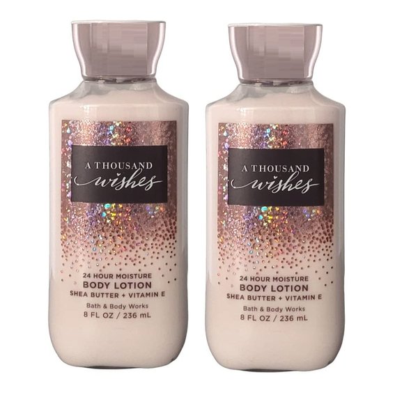 Bath and Body Works 2 Pack A Thousand Wishes Super Smooth Body Lotion 8 Oz