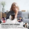 Natural Solution Himalayan Salt Inhaler Ceramic with Himalayan Pink Salt - Natural Salt Inhaler Himalayan for Asthma and Allergy Relief - Handheld Himalayan Salt Inhalers
