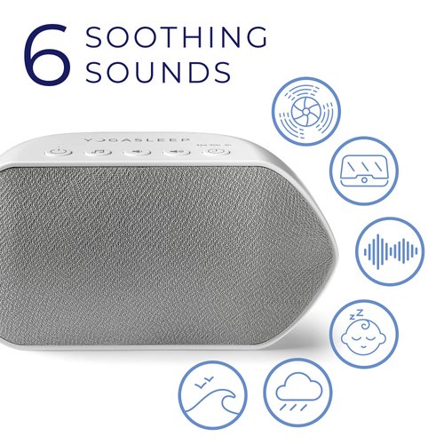Yogasleep Soundcenter 6 Sound White Noise Machine with Timer Sleep Therapy for Adults & Baby 25 Volume Settings