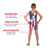 KO Sports Gear - Unisex Wrestling Singlet (USA, Adult X-Small)
