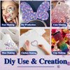 3 Sheets Face Gems Self Adhesive Rhinestones Stick on Face Jewels Stickers Decorations for Face, Makeup, Nail, Crafts (Navy Blue)