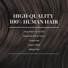 GOO GOO Clip in Hair Extensions Real Human Hair, 18inch 150g 9Pcs, 2 Dark Brown, Remy Human Hair Extensions Clip ins for Women, Natural Human Hair