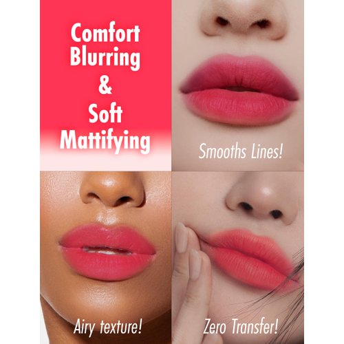 Peach C Blurry Filter 04 Flash Red Korean Lip Stain Marker | Matte Korean Lip Tint Long Lasting w/Soft Blur Finish| Comfortably Light & Long Lasting Lip Tint |Smooth Lip tint Stain 0.21 Fl Oz