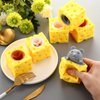 3 Pcs Cheese Toy Cheese Stress Ball Fidget Toys Mice in Cheese Anxiety Toys Mouse Office Toy Sensory Mouse Toys for Birthday Gifts Stress Relief Party Favors, Grey Brown White