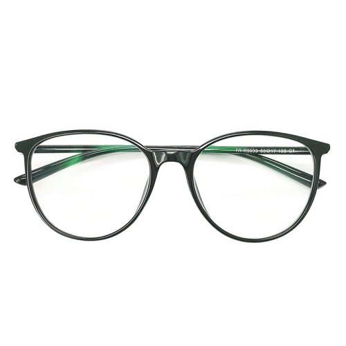 Big Round Computer Blue Light Blocking Glasses - Clear Lens Reading Glasses for Women Men Anti Eye Strain & UV Glare 5033blk-175 (Black,1.75)