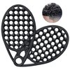 KOUPA Magic Silicone Curly Hair Brush, One Piece Twist Curl Comb for Afro Curls, Washable Hair Tool for Men Women, Black, 2 Pieces
