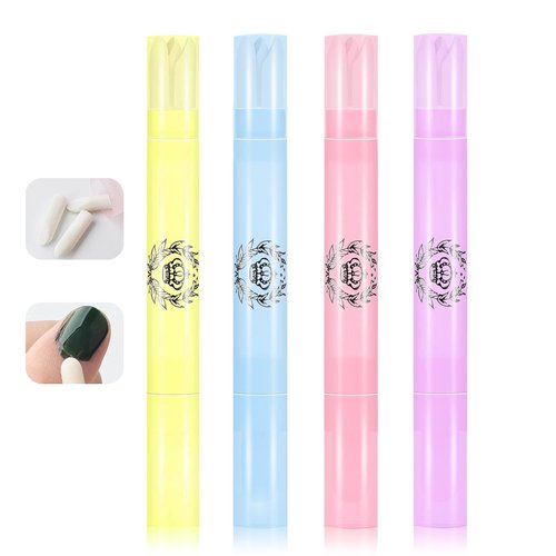 4PCS Nail Polish Remover Pen Nail polish Corrector Pen,Polish Cuticle Nail Edge Cleaning Pen,Nail Polish Correction Makeup Remover Pen for Nail DIY Design