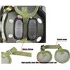 JFFCESTORE Tactical Airsoft Military Paintball Metal Mesh Side Cover with Ear Protection for Fast Helmet (Not Including Helmet)(Green)
